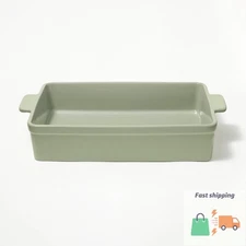 9"x13" Rectangle Stoneware Baking Dish - Figmint™ Color Sage Green
