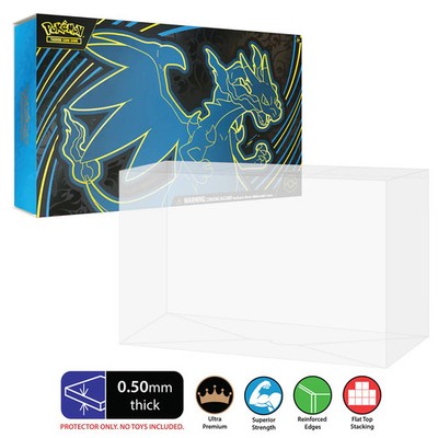 Protectors for POKEMON TCG Mega Charizard X ex Ultra-Premium Collection Box