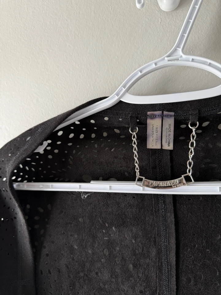 Paparazzi By Biz Mujer Plumero Encubrimiento Gamuza Flecos Talla Única Foto 3 de 4