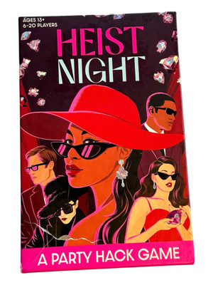 Heist Night Board Game, w/ Real Fake GEM, Funko Party Hack 6-20 Players Ages 13+