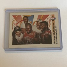 1991 SkyBox #337 The Chicago Bulls Starting Team FINALS Jordan Pippen Grant 