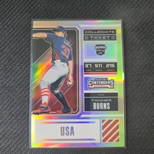 2018 Panini Elite Extra Edition -USA Collegiate Ticket Tanner Burns #USA-TB Holo
