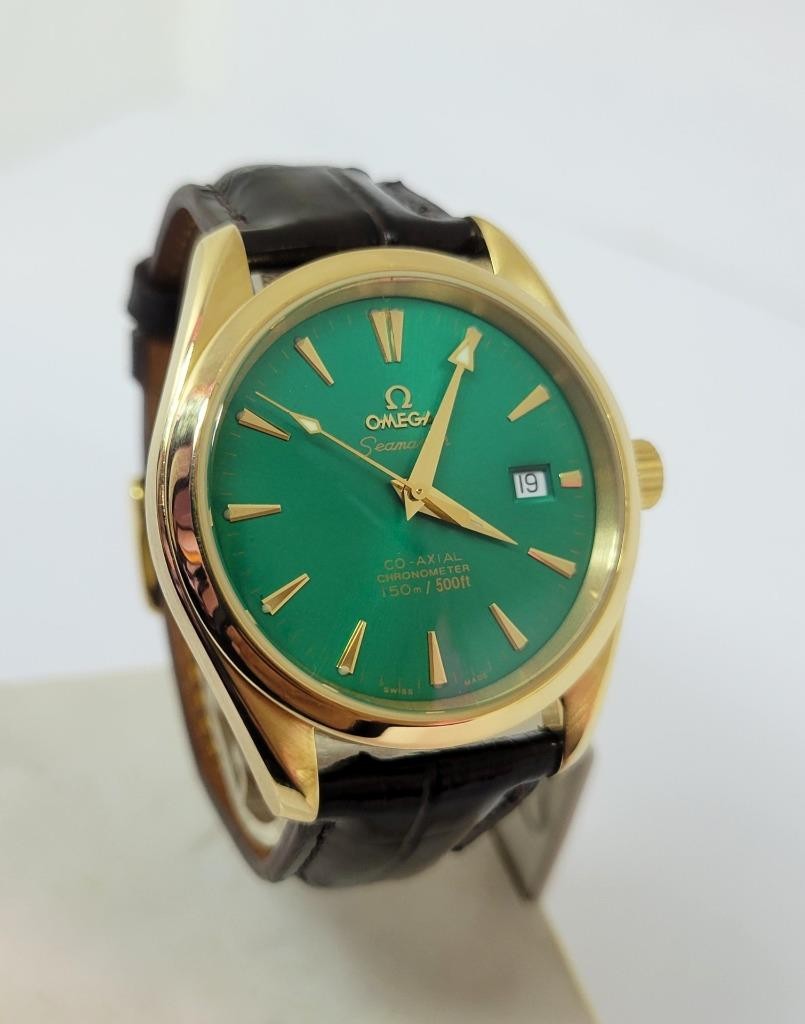 18k OMEGA SEAMASTER CO-AXIL AQUA TERRA