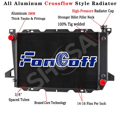3 Row Radiator fit 85-97,95 Ford F150 F250 F350 Bronco 4.9L L6 ENGINE