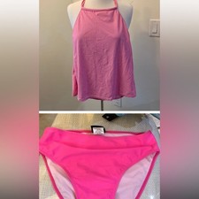 Ladies bathing suit swimsuit two piece long loose top NWT