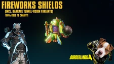 Borderlands 4 - FIREWERKS SHIELDS - U PICK - 100% CHARITY! (PC/PS/XBOX)