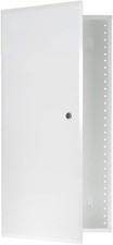 28" Structured Media Enclosure with Hinged Cover Lock, 20 Gauge CRS, Flush or Su