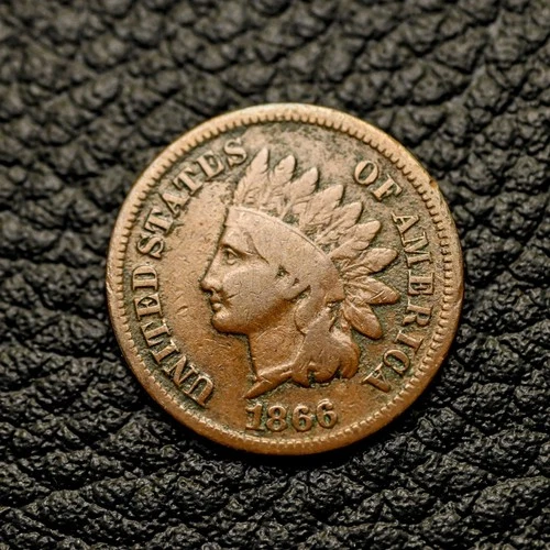 (ITM-7132) 1866 Indian Cent ~ Very Good+ (VG+) Condition ~ COMBINED SHIPPING!