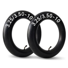 2 Pack 3.25/3.50-10 Inner Tubes 3.50x10 3.5-10 Scooter Tube with Bent Valve