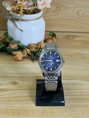 Vintage Rado Golden Horse Automatic Men s Blue Dial Stainless Steel Watch