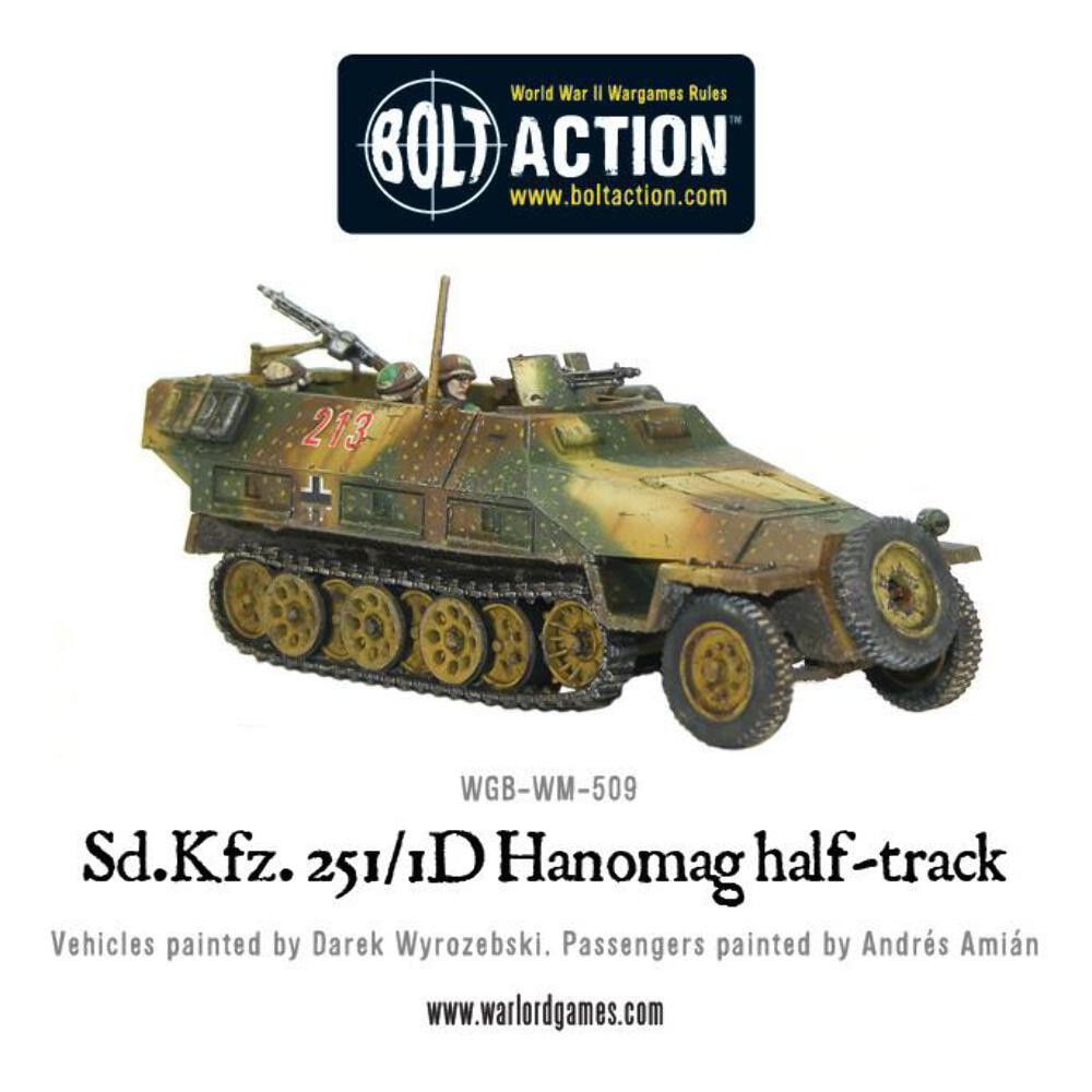 Bolt Action - Sd.Kfz 251/1 ausf D halftrack plastic box set - Warlord Games