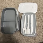 NEW Bentgo Classic Box All-in-One Stackable Lunch Box Gray Container — photo 4