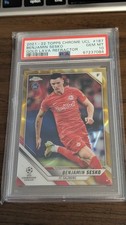 2021-22 Topps Chrome UEFA UCL Benjamin Sesko Gold Lava Rookie RC PSA 10 Pop 6! 