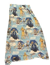 Set of 2 Vintage Star Wars Empire Strikes Back Curtains 1979 Black Falcon 60x40