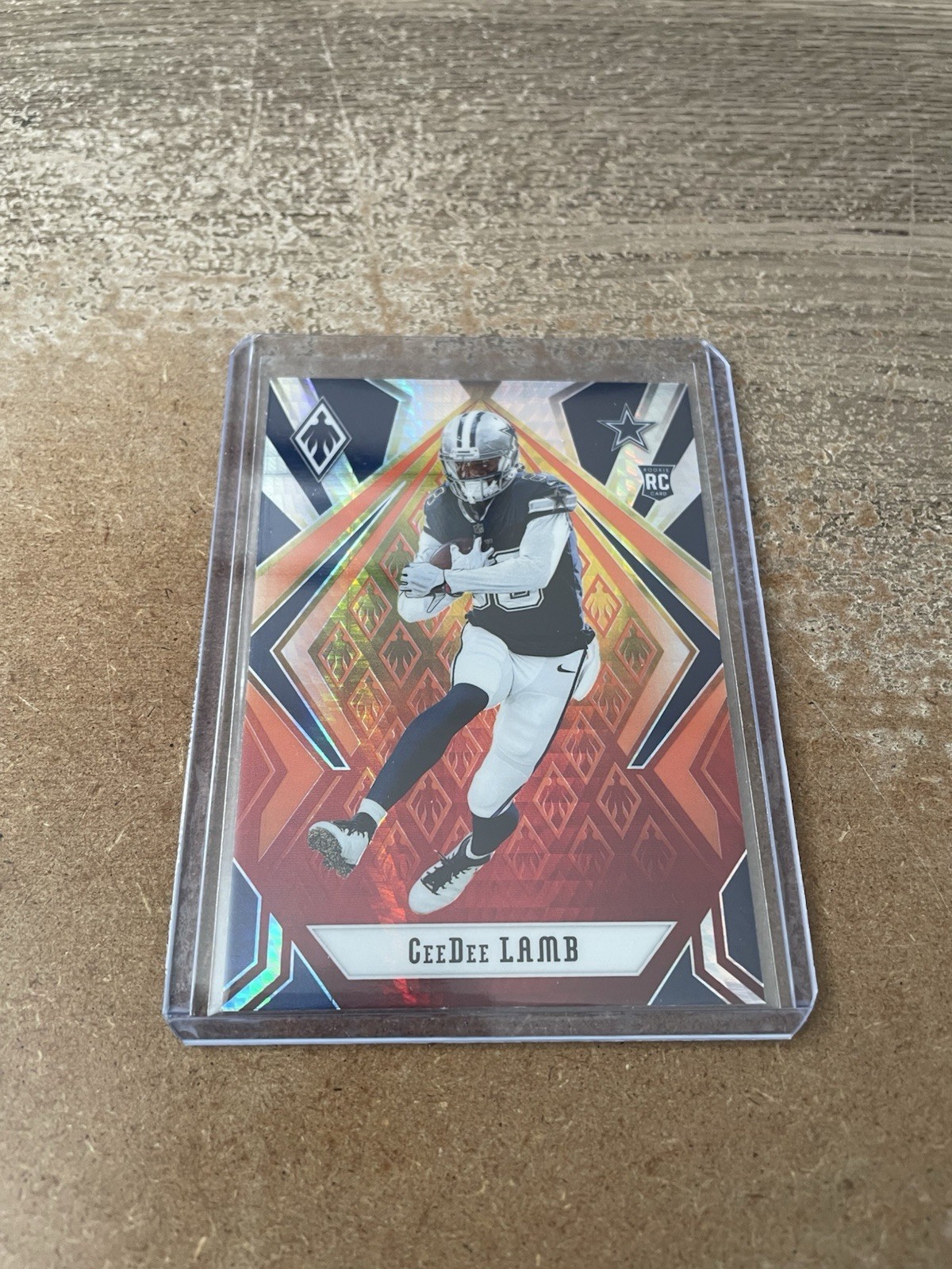 CeeDee Lamb 2020 Panini Phoenix Football Fire Burst Prizm RC SP #106