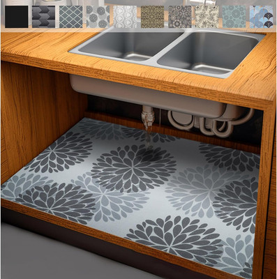 Waterproof Under The Sink Mat, Absorbent Quick Dry Sink Liners Protect Cabinets,