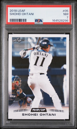 Shohei Ohtani - 2018 Leaf Ohtani Retail Rookie PSA 7