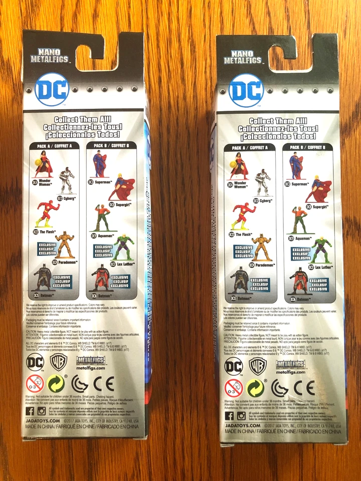 🔥Jada Nano DC Metalfigs - Dos paquetes de 5 Superman Wonder Woman Flash Batman🔥 Foto 2 de 4