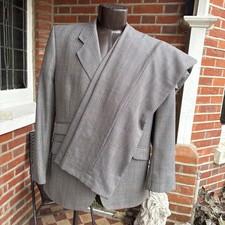 Burberrys Bespoke Prince Of Wales Glen Check 2 Piece Suit Chest 44 Waist 36 IL31
