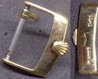 Original Vintage Rolex Buckle 16mm Inner Yellow GP Excellent! ! L@@K! !