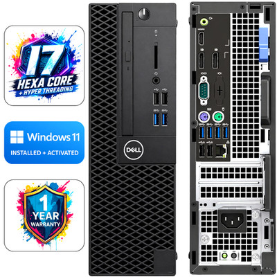Dell Optiplex SFF PC i7 Quad-HEXA CORE | 64GB RAM | 2TB SSD | WLAN | Windows 11