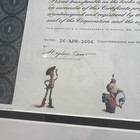 Pixar Stock Certificate Original Authentic Genuine Steve Jobs digital signature! — photo 4