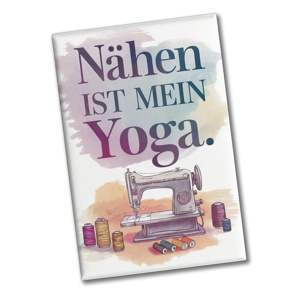 NäHen Ist Mein Yoga Souvenir Souvenir Magnet Nahmaschine-image