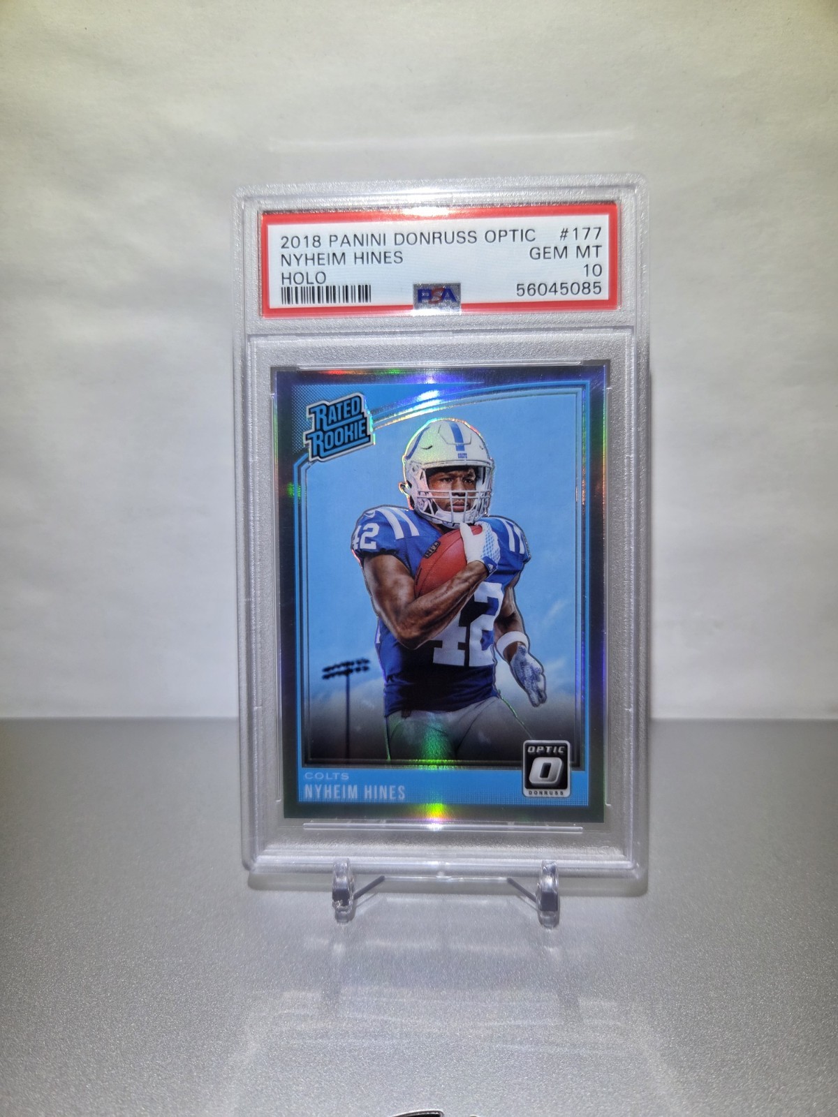Nyheim Hines Panini Donruss Optic #177 Holo