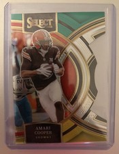 2023 Panini Select - Premier Level Amari Cooper #147 Green & Yellow Prizm...