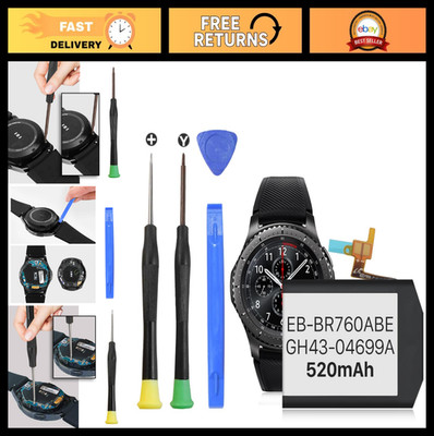 520mAh Replacement Battery for Gear S3 Frontier & Classic, Upgrade Kit with Tool