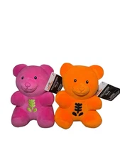 Way To Celebrate Lot of 2 Halloween Skeleton Gummy Bears Plush 6 Inch New