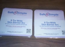 2 Packs (60 pieces) Safe N Simple X-Tra Extra Wide Skin Barrier Arc 2" SNS21130