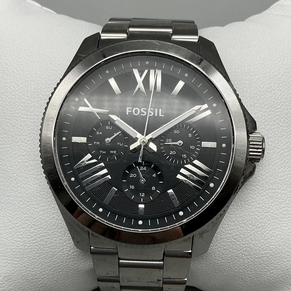 Fossil AM4540 New Battery Cecile Ladies‎ Chronograph Watch 41MM 6.25\