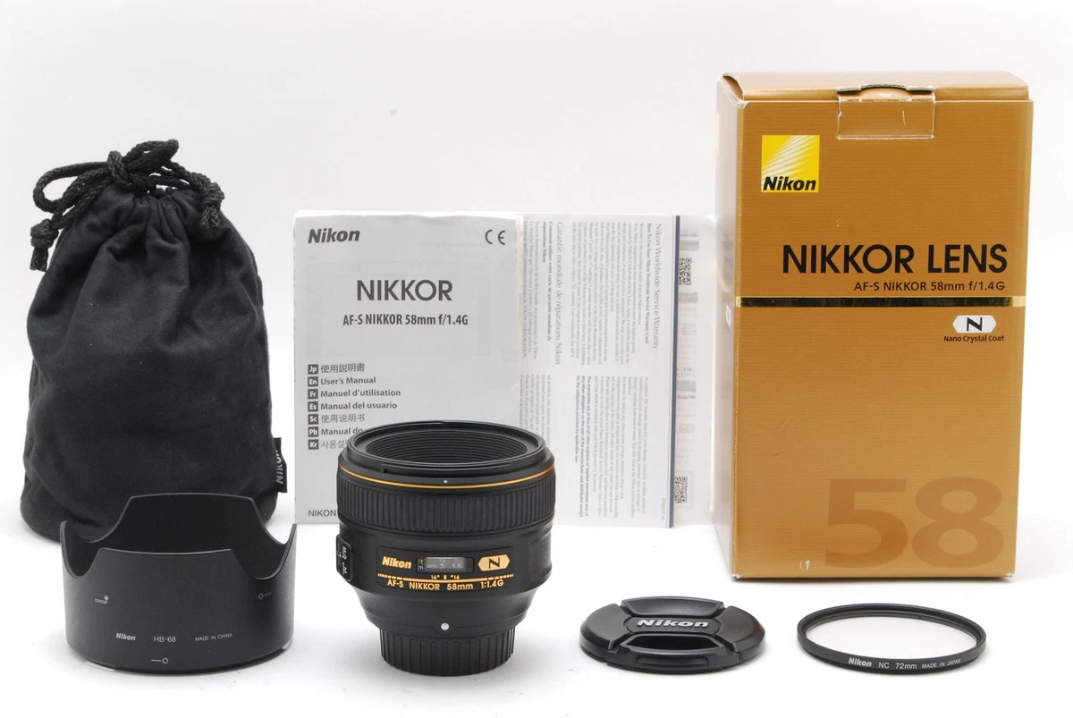 Nikon NIKKOR AF-S 58mm f/1.4 Camera Lenses for sale | eBay