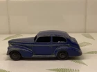Original Vintage DINKY TOYS OLDSMOBILE 39B BLUE w/BLACK Hubs.  1939 - 1940.