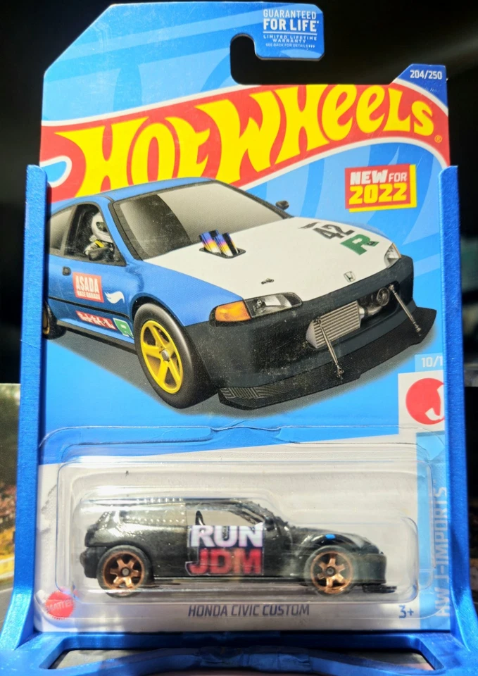 Hot Wheels Honda Civic ***Custom JDM W Spectraflame And Real Riders*** - Image 3 of 3