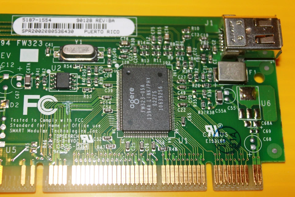 Smart HP 5187-1554 IEEE 1394 FW323 Firewire Card 3-Port - 5187-1554 - Image 3 of 4