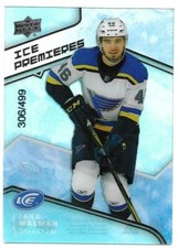 2019-20 Upper Deck Ice Premieres Rookie JAKE WALMAN #83 306/499 Level 3