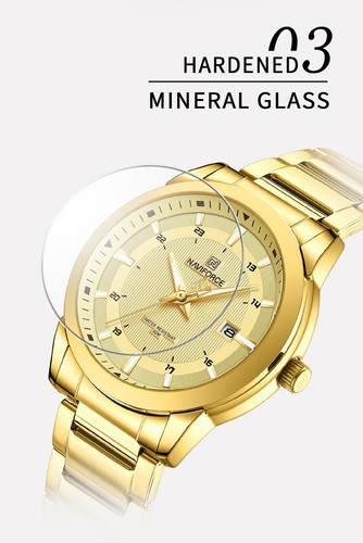 NAVIFORCE Men's Luxury Quartz Watch Waterproof Stainless Steel Date Business - Picture 5 of 18