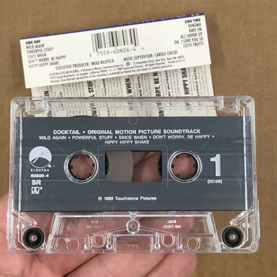 COCKTAIL Cassette Tape ORIGINAL SOUNDTRACK 80s BEACH BOYS KOKOMO - Image 2 of 4