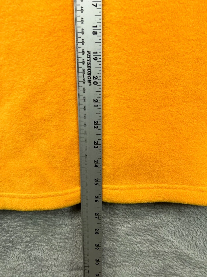 Chaleco Top de Vellón Susan Graver para Mujer Plus 1X Naranja Floral Borde Cremallera Sin Mangas Foto 3 de 4