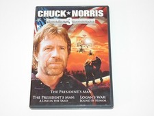 Chuck Norris 3 Film Collector's Set The President's Man (1 & 2) Logan's War DVD