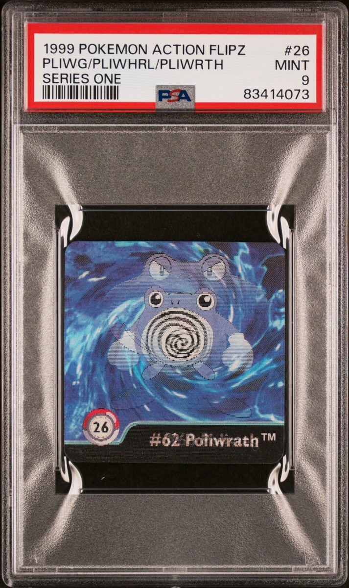 Pokemon Poliwag Poliwhirl Poliwrath #26 Action Flipz Series One