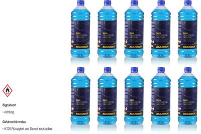10x1 Liter Original MANNOL 5024 Scheiben-Reiniger -70 °C Frostschutz Konzentrat