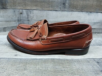 Sebago Mens Tassled Loafers Size 8.5D Brown 
