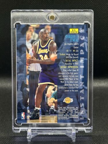 1998-99 Topps Chrome Instant Impact Refractor Shaquille O'Neal #I5 HOF - Picture 2 of 2
