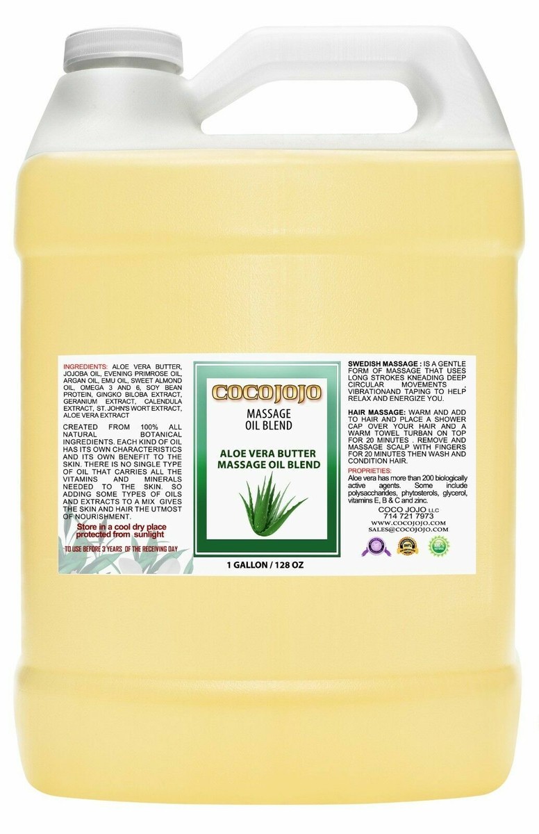 Aloe vera butter ws pure jojoba argan emu massage oil hydrate skin e hair