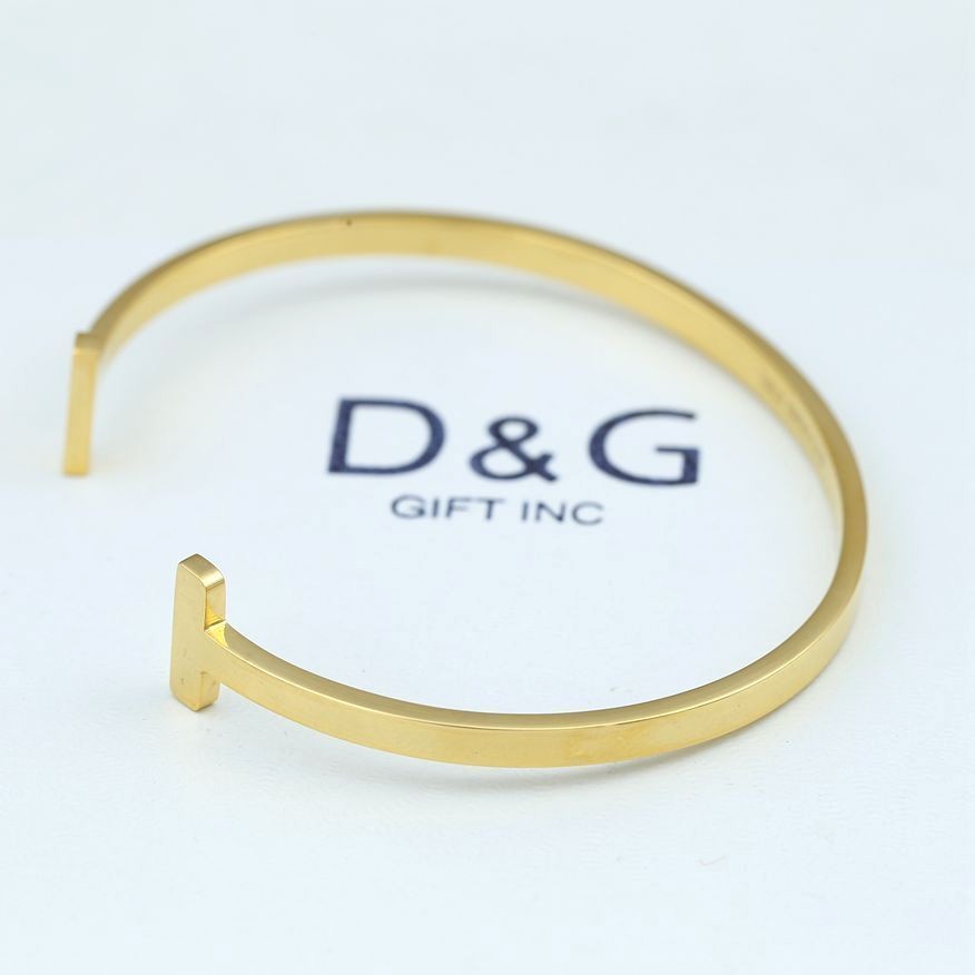 Triple Row Stainless Steel Cuff Bracelet In Gold Or Silver Color - Foto 5