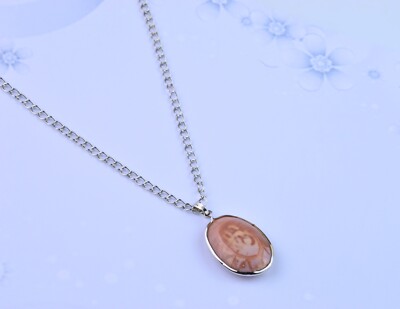 Rope Chain Charm Necklace Pendant  Anniversary Wife Gift Silver plated Brown