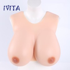 IVITA K Cup Transgender Silicone Breast Forms CD TG Fake Boobs Enhancers
